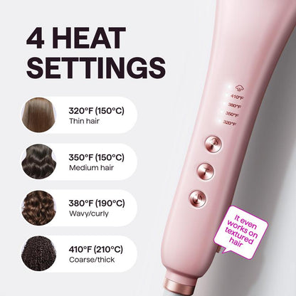 Achieve Sleek, Hydrated Hair Faster with Wavytalk Pro Steam Straightener Brush!