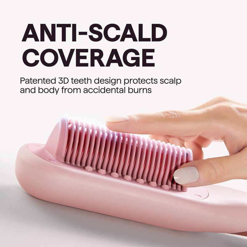 Achieve Sleek, Hydrated Hair Faster with Wavytalk Pro Steam Straightener Brush!